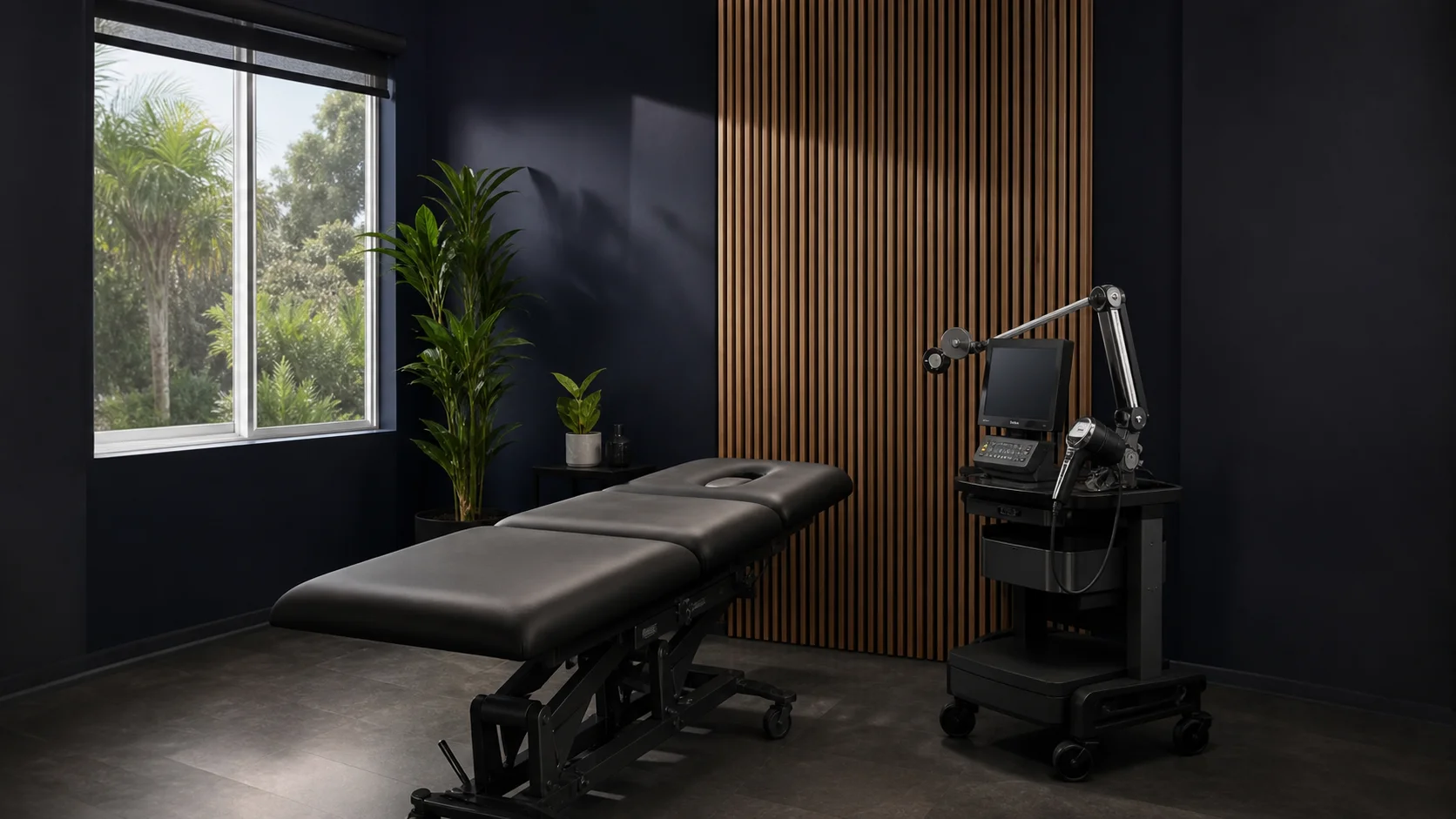 Treatment room set up for a layered knee recovery protocol at InnerWorks